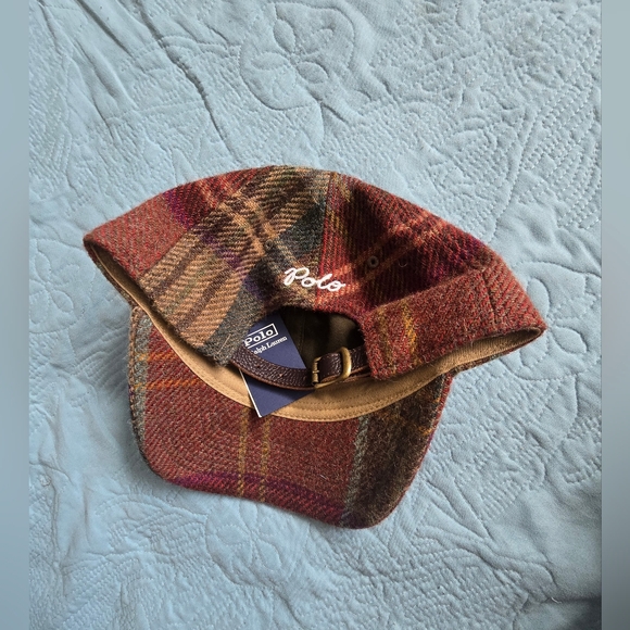 Polo by Ralph Lauren Multicolor Plaid Wool Cap - Picture 6 of 6